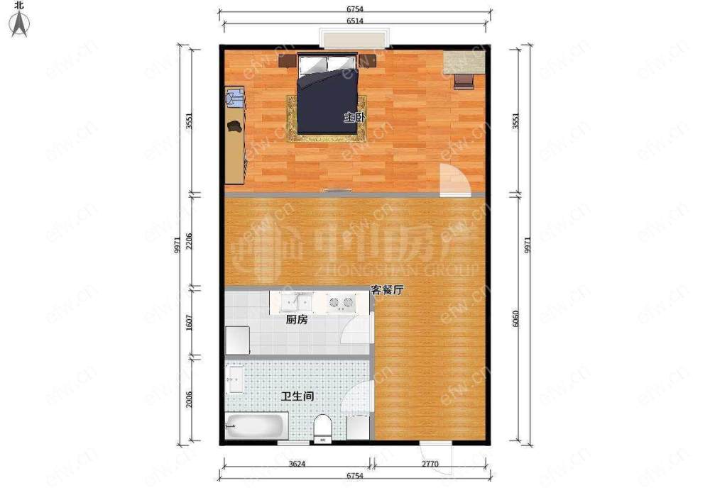 新梁溪人家 1室1厅