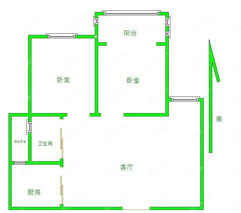 瑞星家园(东区1-33) 2室2厅