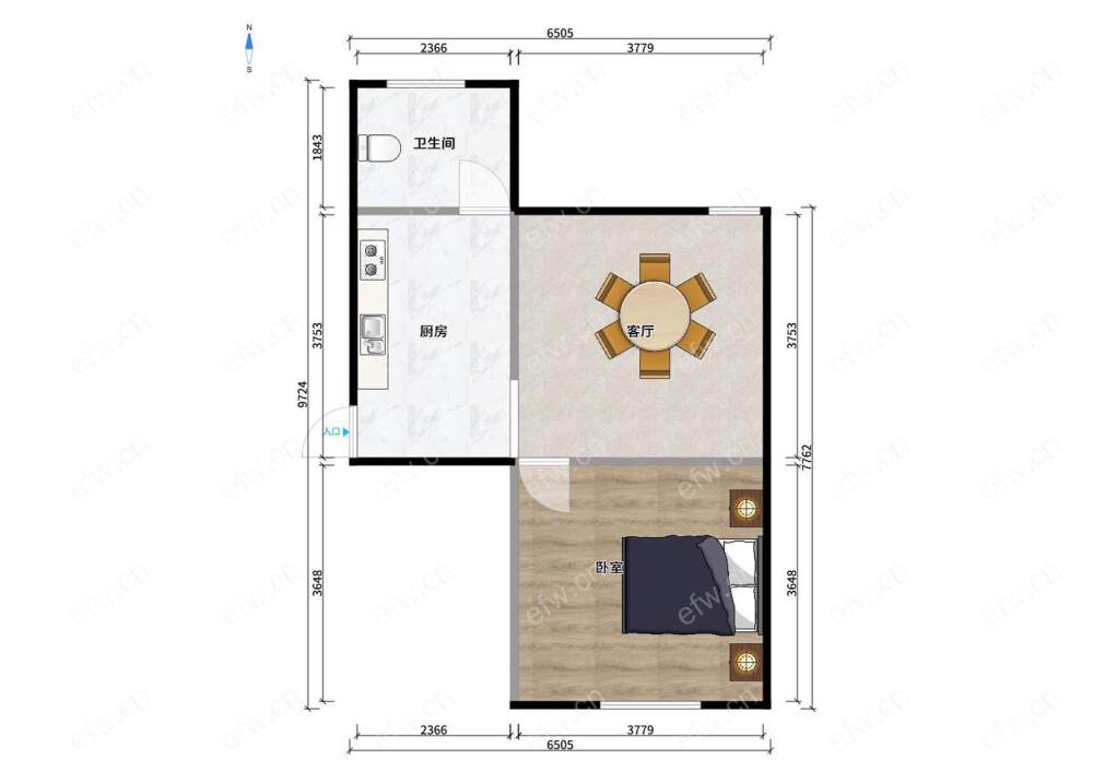 团结一村 1室1厅 育英本校区  带个搭梯小阁楼