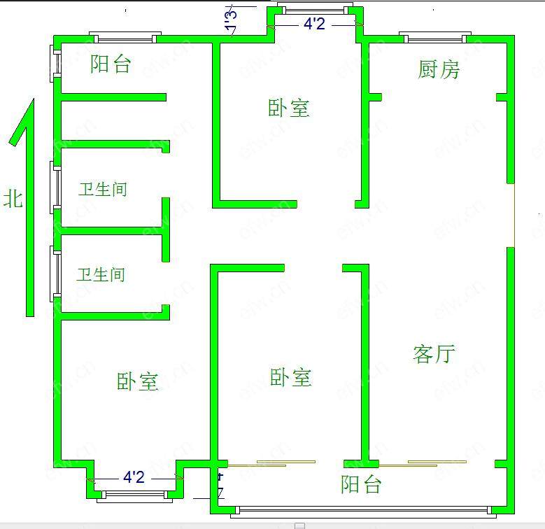 年华里（九龙仓时代上城C区） 3室1厅