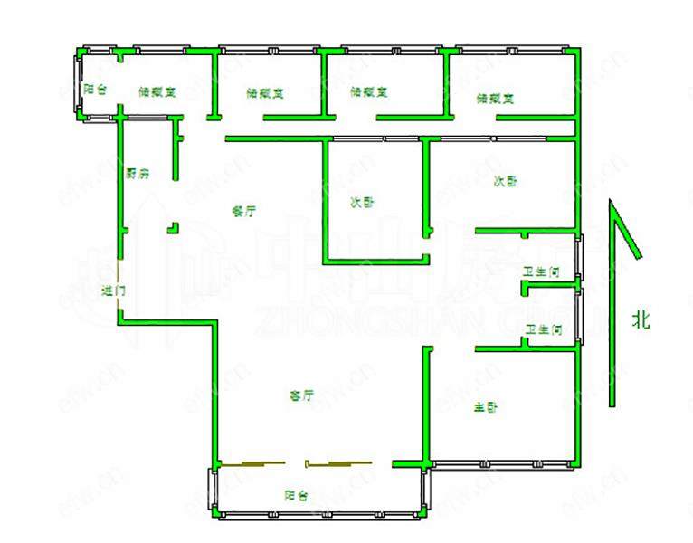 金色江南二期(颐景花园) 3室2厅