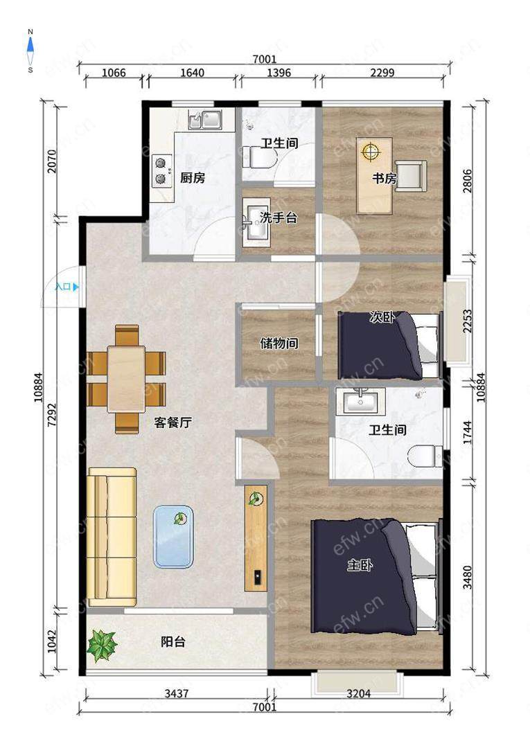 天渝骄园 3室2厅