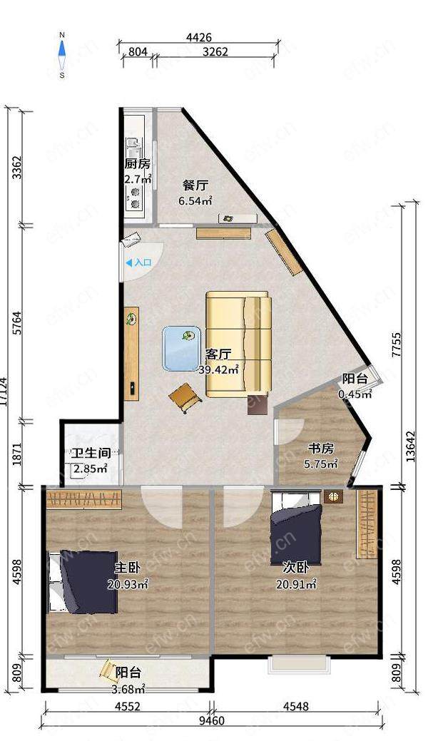 建华新村  建华新村   3室2厅1