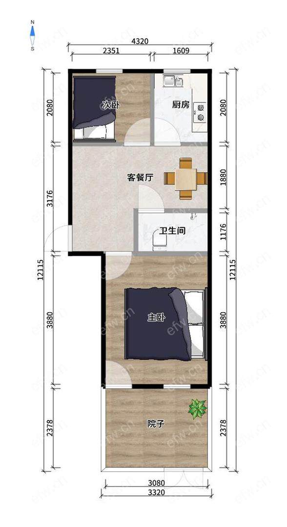 惠华新村 2室1厅
