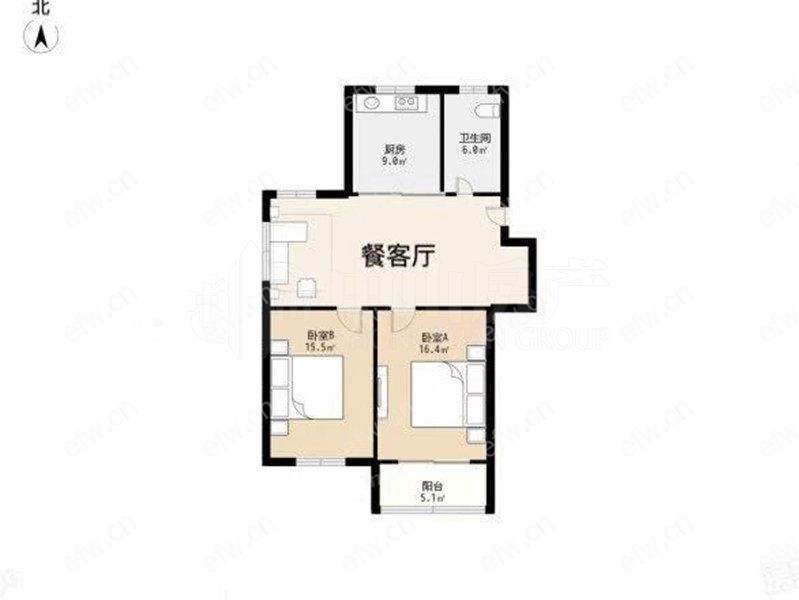 万裕苑一区 2室2厅