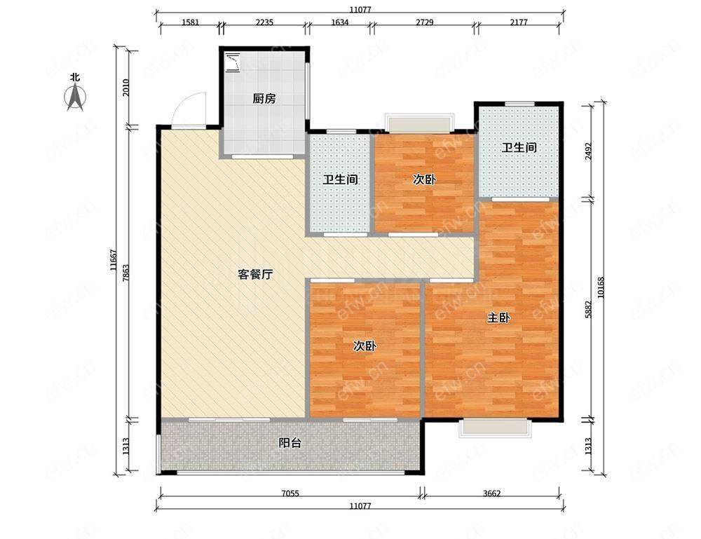 龙湖九墅（悦诚源筑） 3室2厅