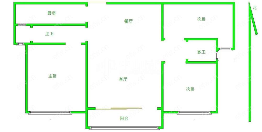 世茂首府（天域景园） 3室2厅