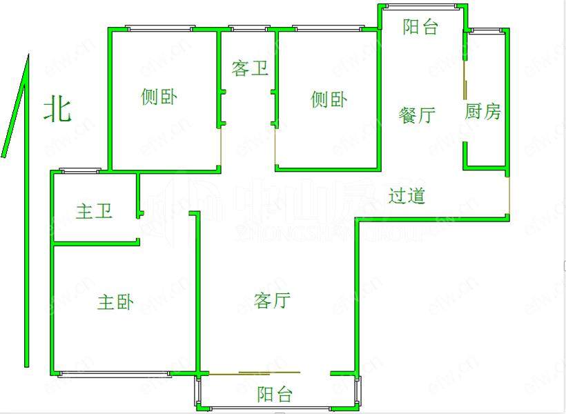 世茂首府（天域景园） 3室2厅