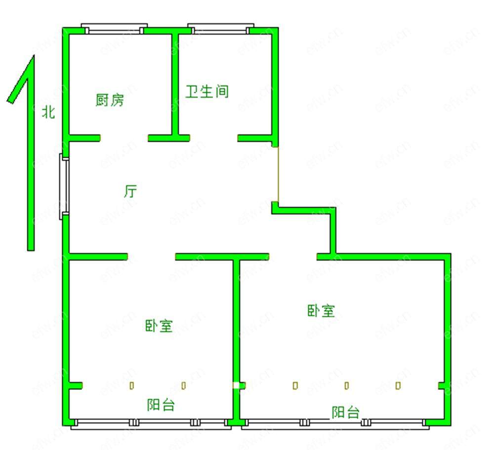 风雷新村西区（1-164） 2室1厅