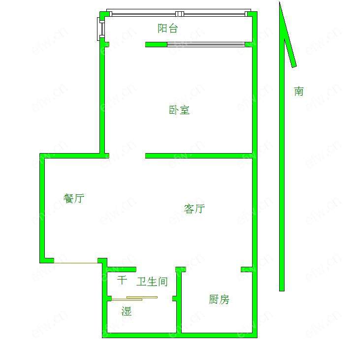 风光里小区(二期) 1室1厅