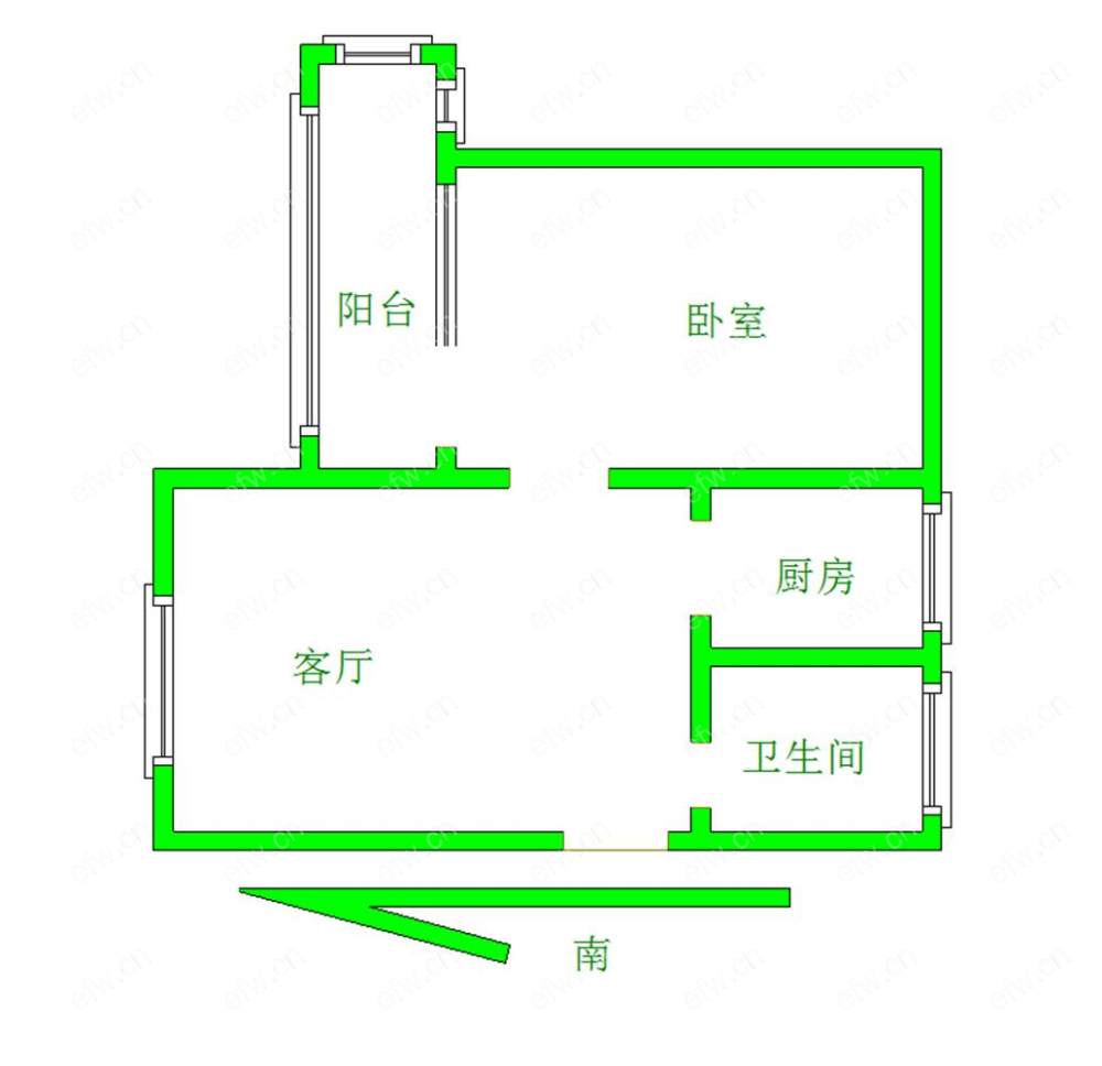 五里新村 1室1厅