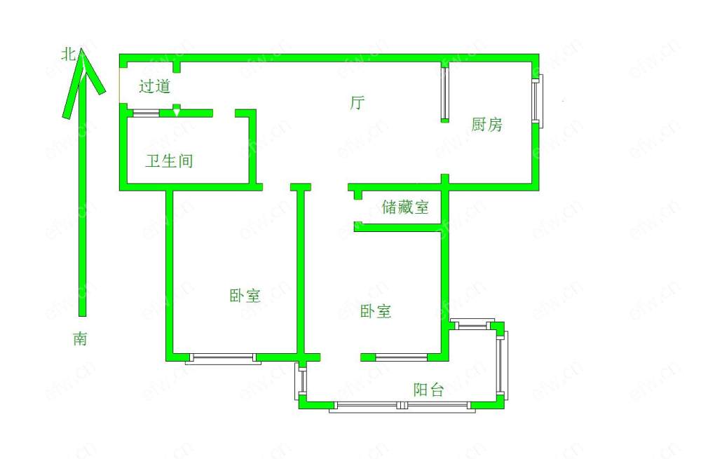 风雷新村西区（1-164） 2室1厅