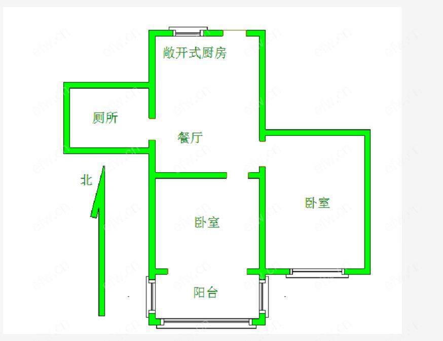 永胜新村 2室1厅精装两房，南北通透，拎包入住，近招商城，南长街可用