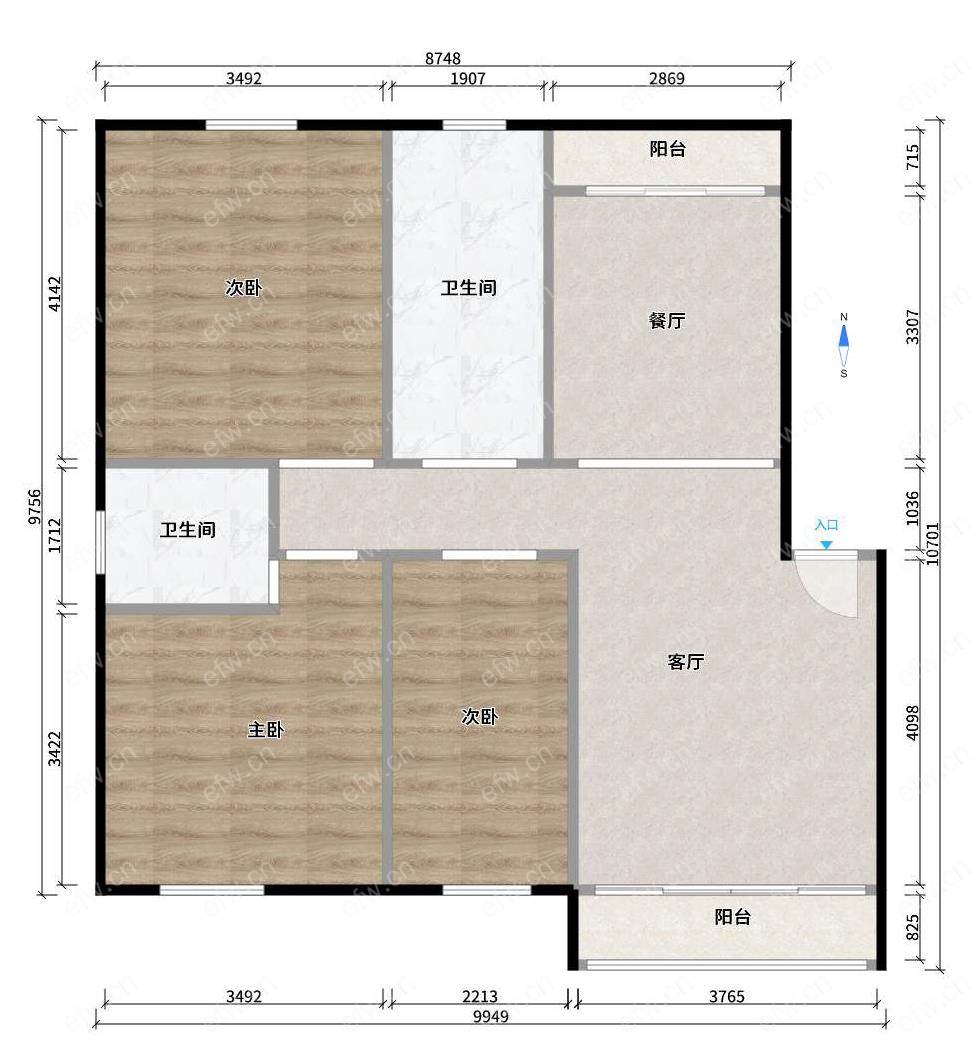 维纳阳光 3室2厅