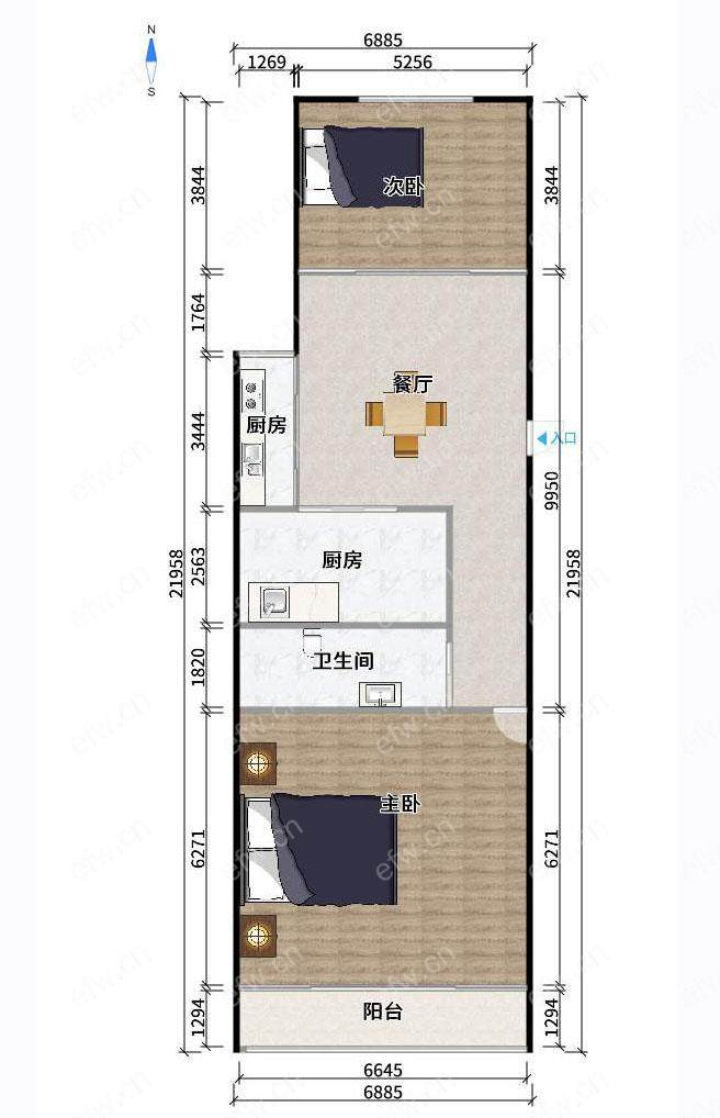 锡惠里 2室1厅 环境好 精装修 拎包入住