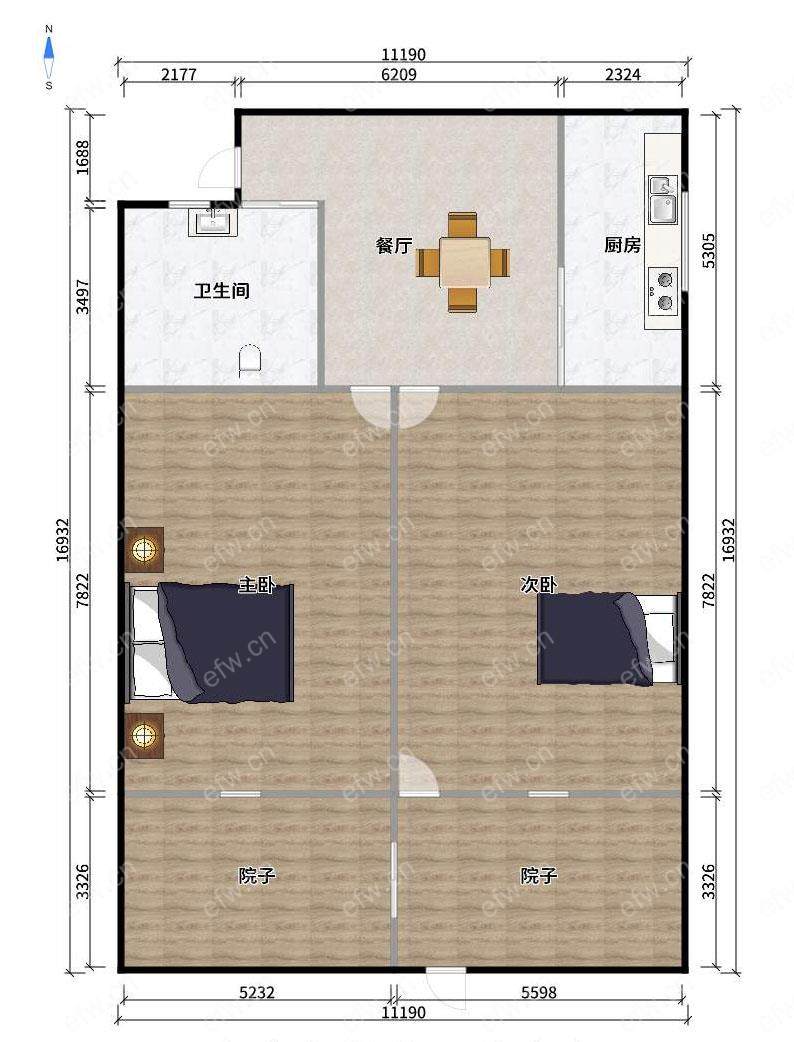 中市桥上塘街小区 2室1厅
