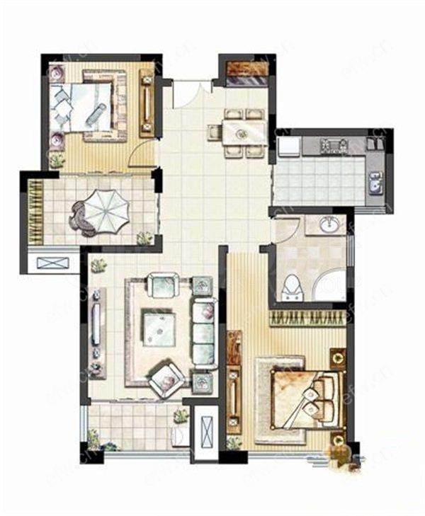 西郊佳苑精装3室  随时看房 拎包入住