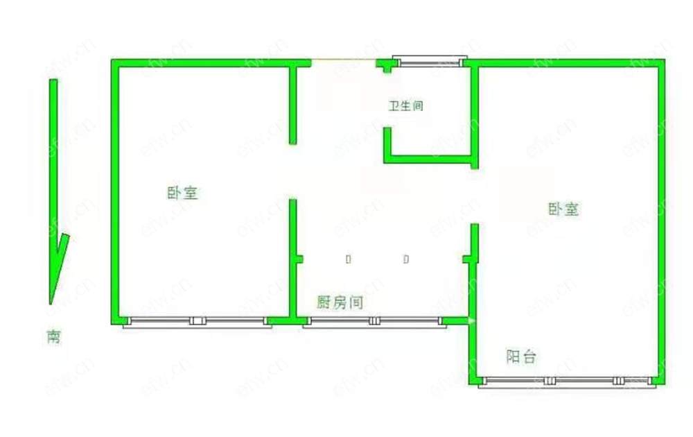 刘潭二村 2室1厅。。。。