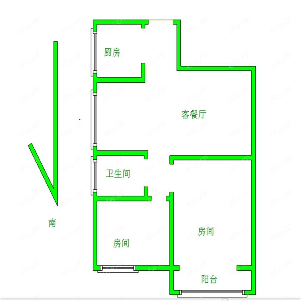 东方时代大厦 2室2厅