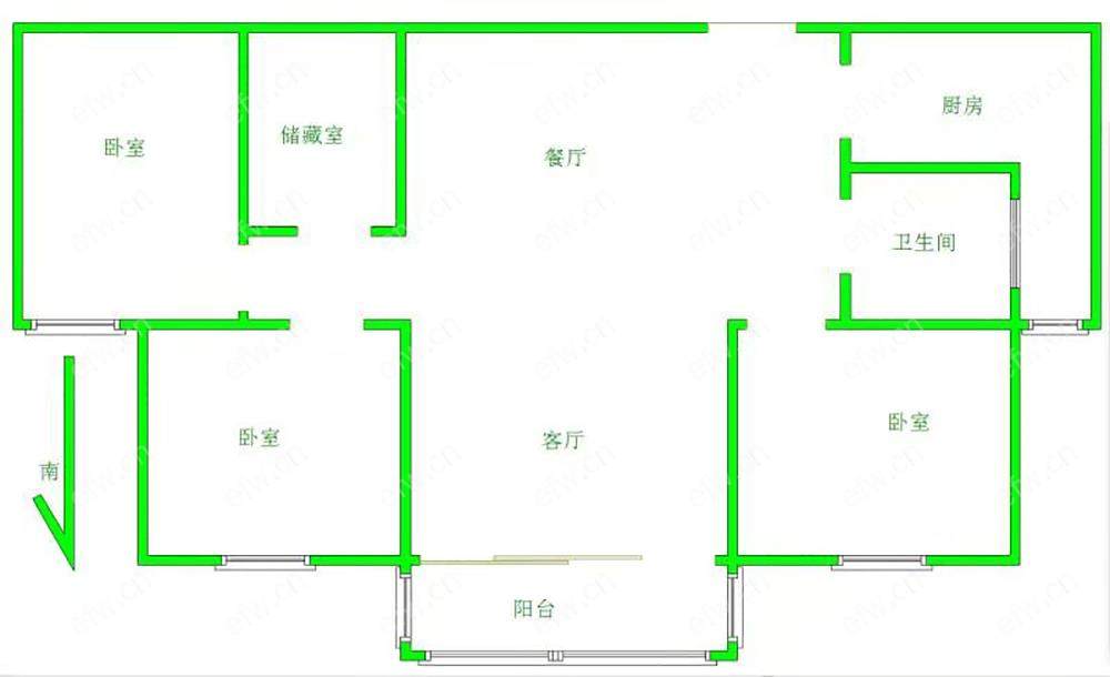 龙塘家园 3室2厅