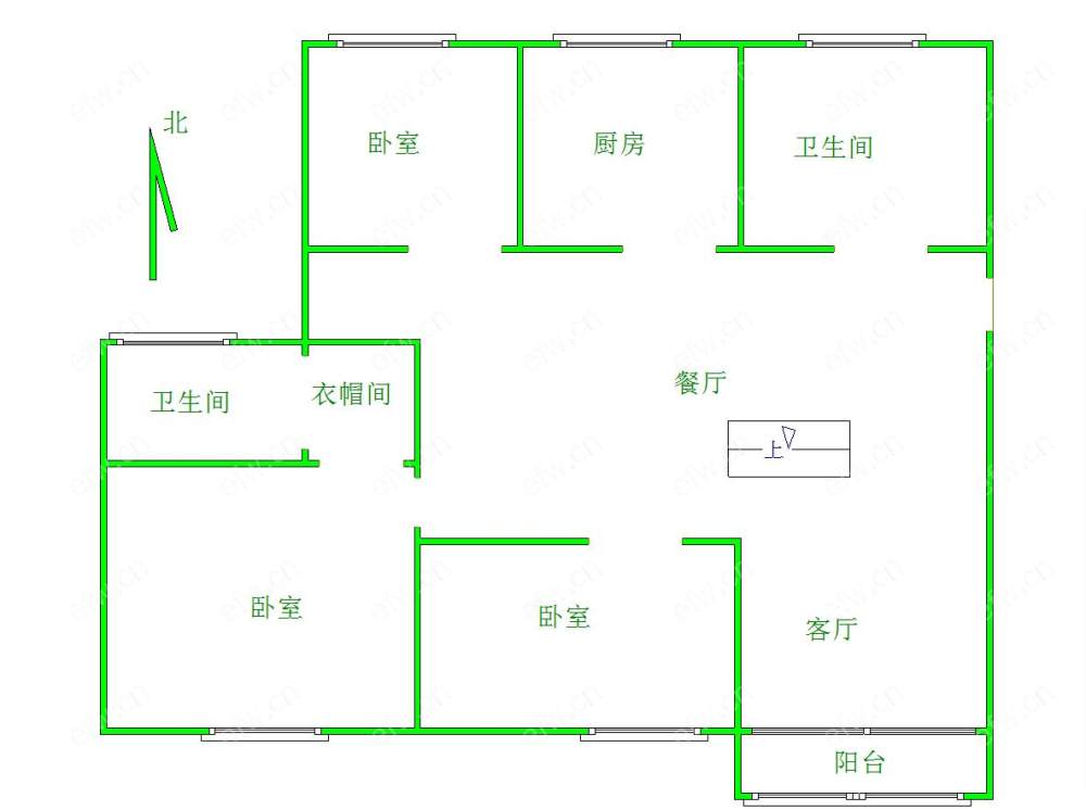 天河小区 3室2厅