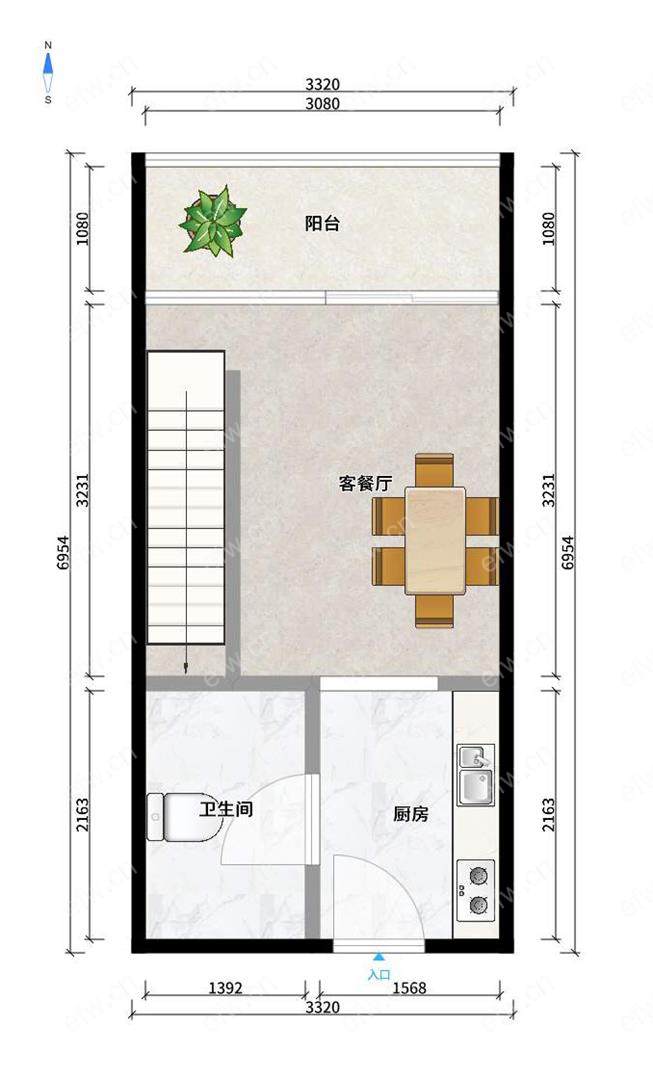 西城荟（钱桥大街） 1室1厅