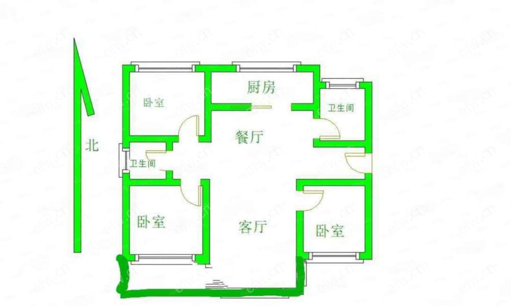 蓝光五彩城 3室1厅