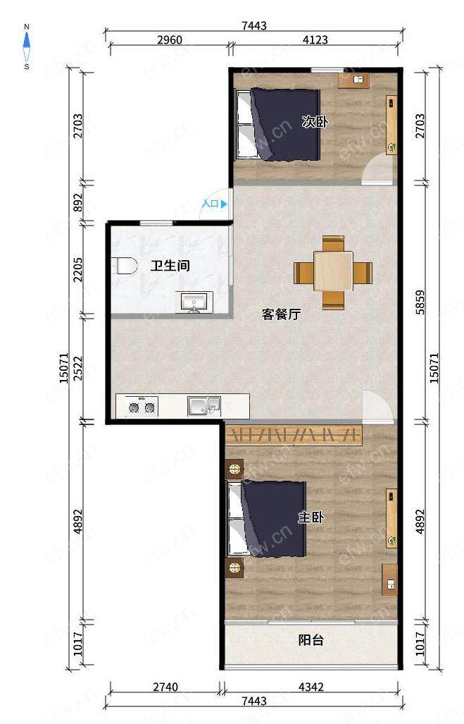 棉花巷 2室1厅 精装修12