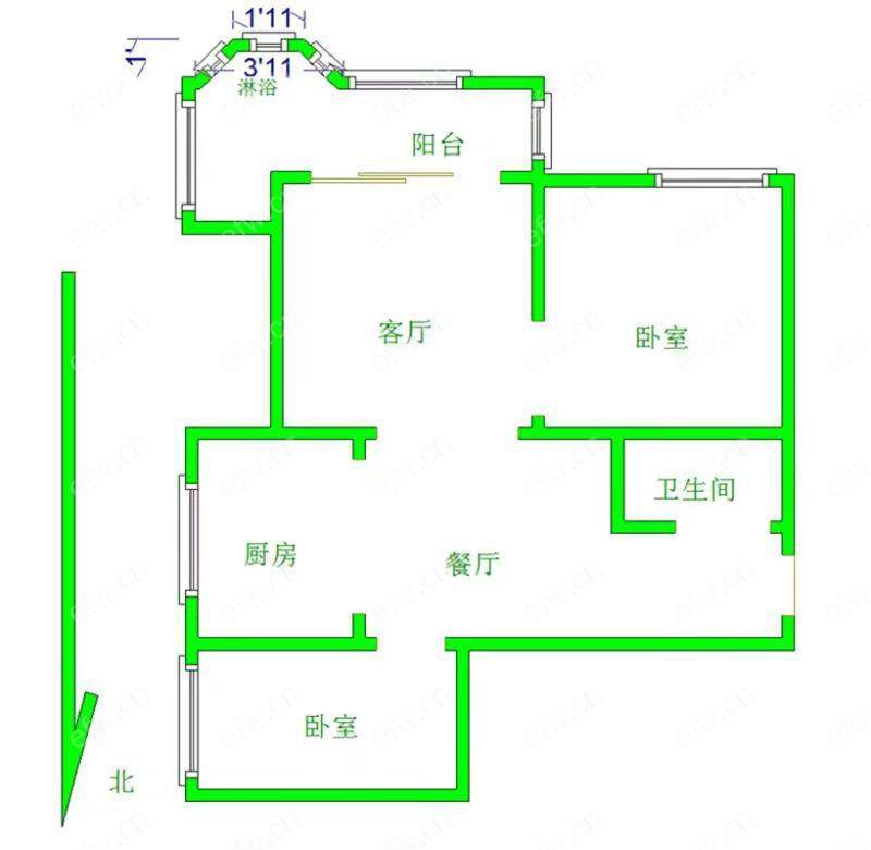 置煤浜 3室1厅