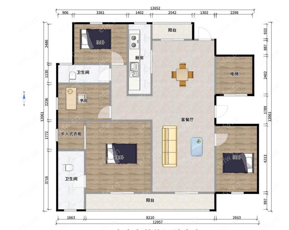 长泰际社区 4室2厅