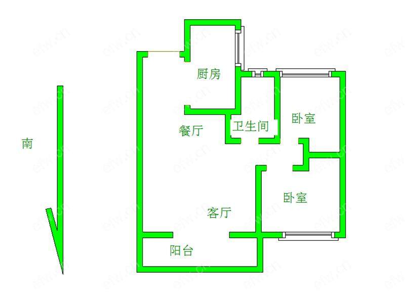 瑞景望府 2室1厅