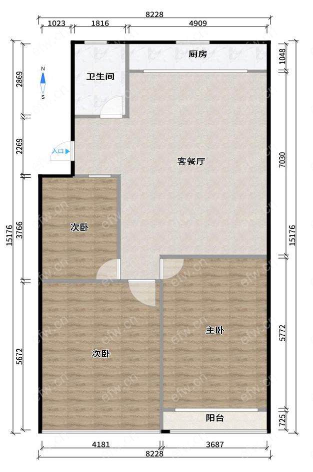 锡北汽配城 3室2厅