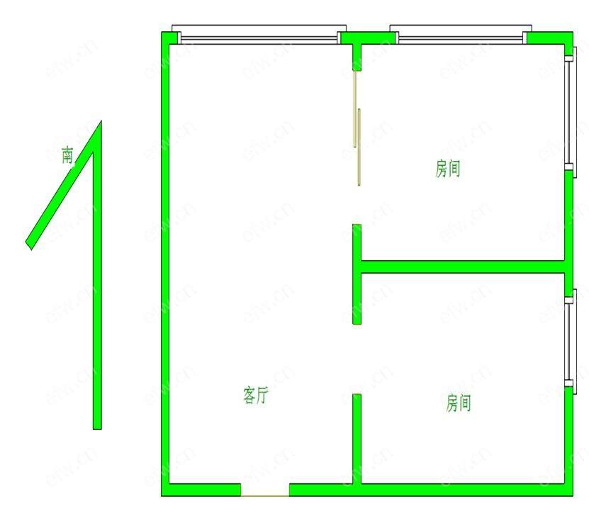 解放北路 2室0厅