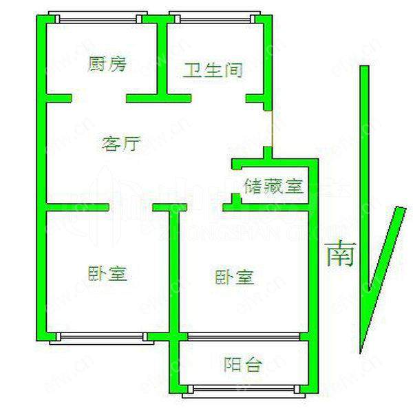 后龙船浜 2室1厅