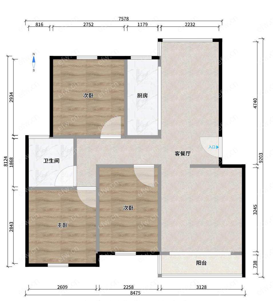 新盛苑 3室2厅