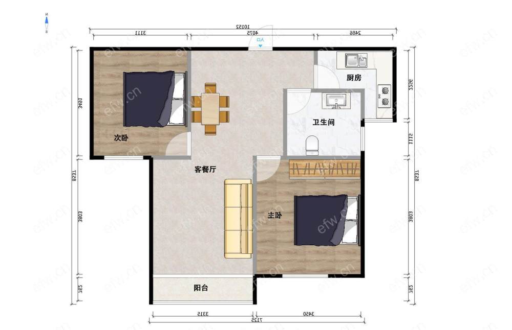 五河苑 2室2厅