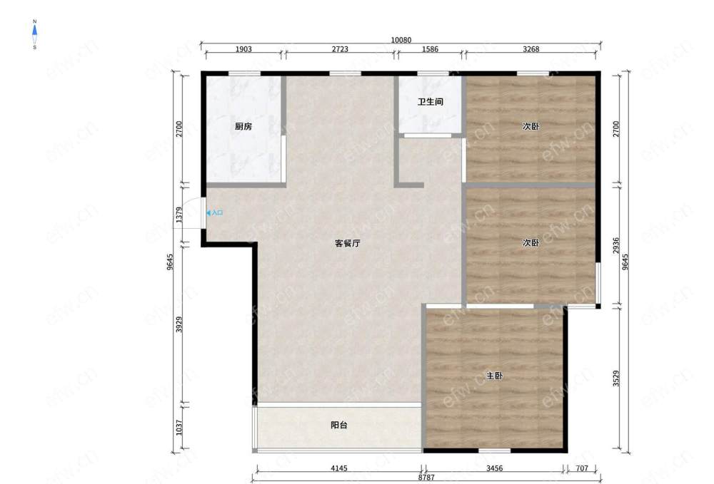 新街家园 3室2厅