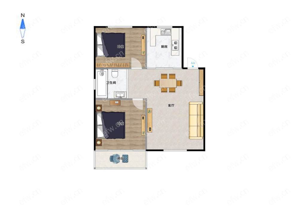 建设新村 2室2厅