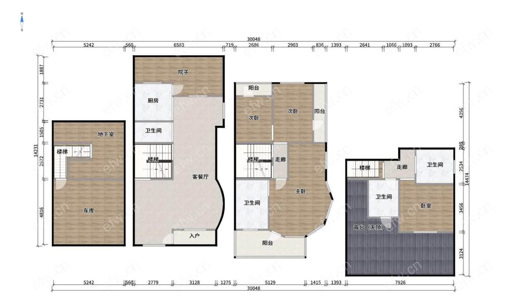 华府庄园二区 4室2厅