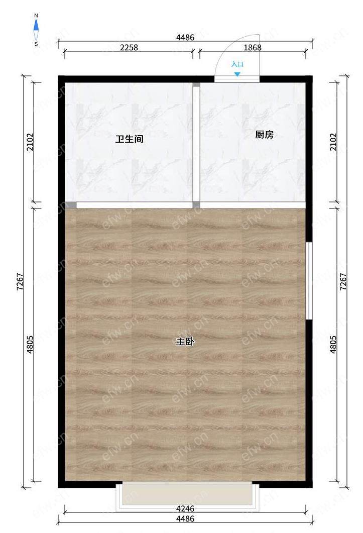 金都跃公馆 经典2房 东边户 全明 精装修！