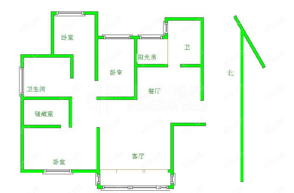 金色江南二期(颐景花园) 3室2厅