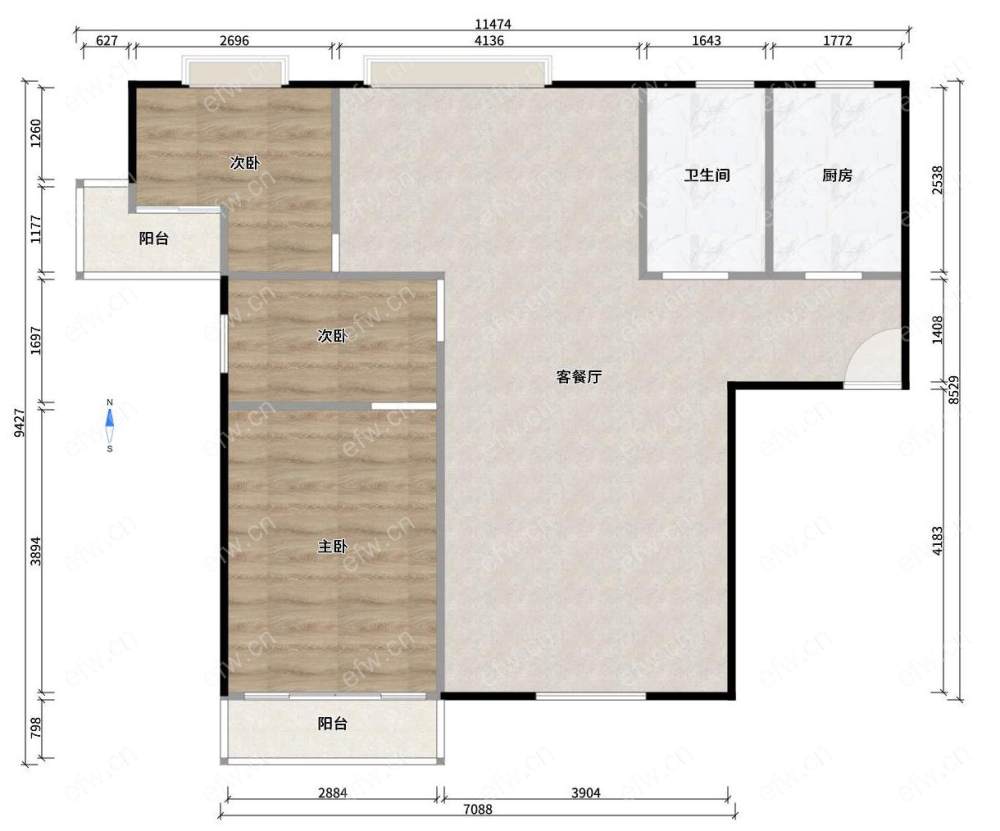 建乐家园（建乐苑） 4室2厅