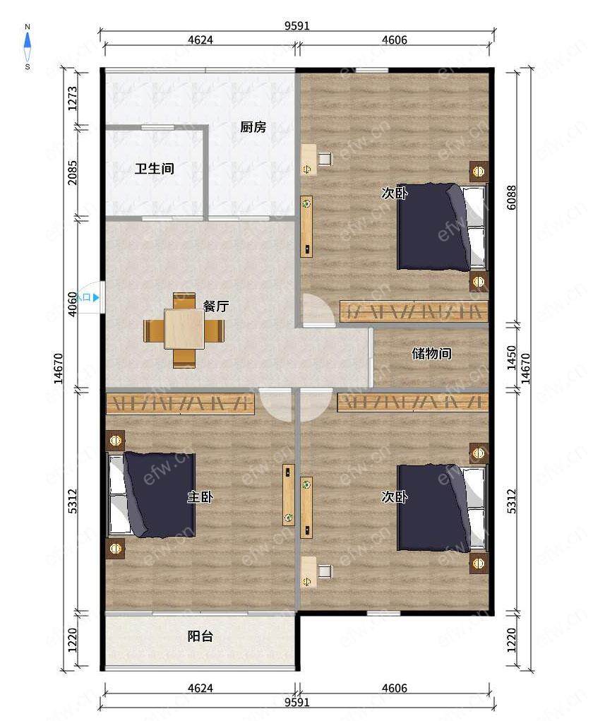 永定巷 3室1厅中间楼层 看中可谈