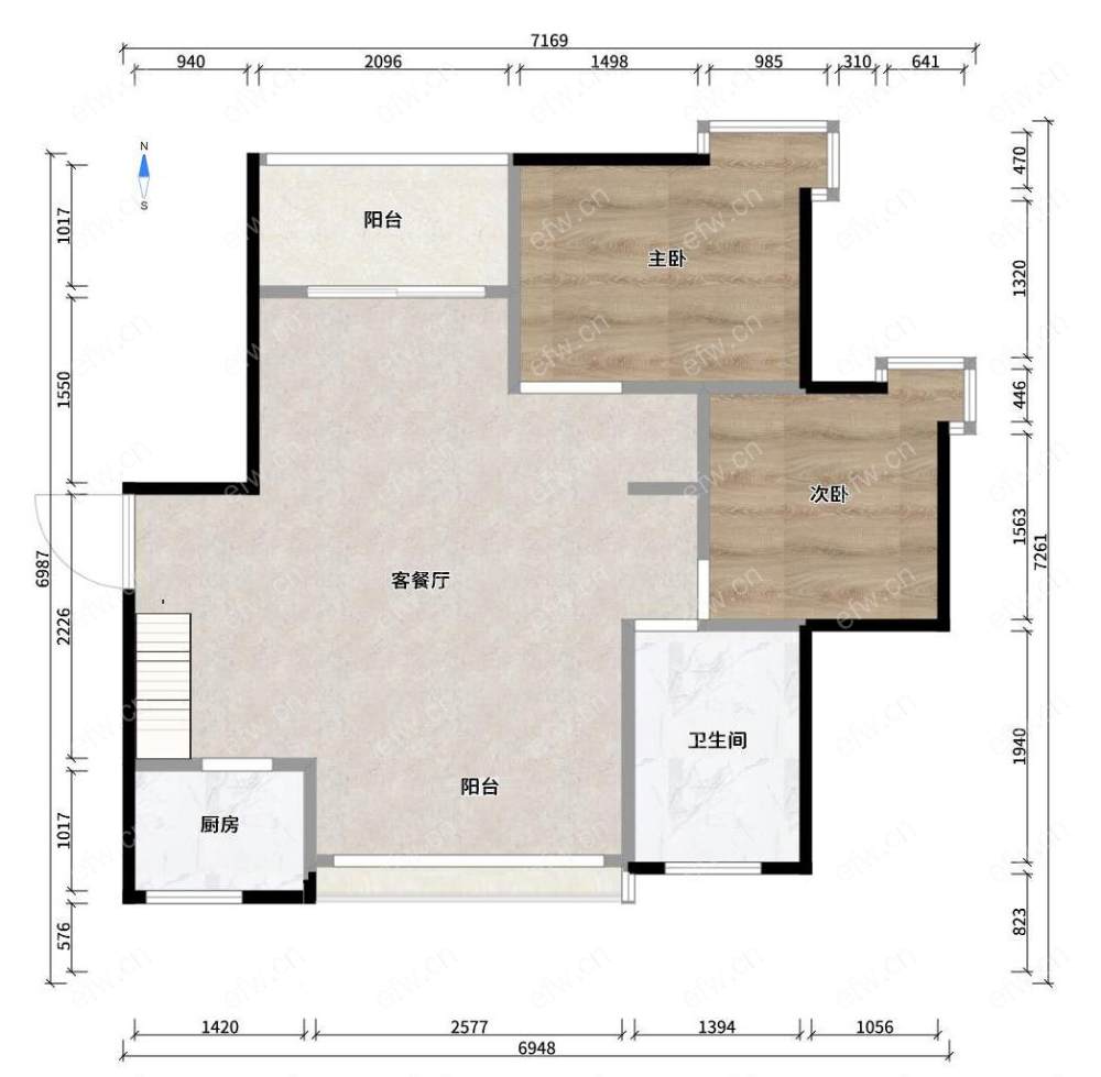 阳光城市花园A区 5室2厅