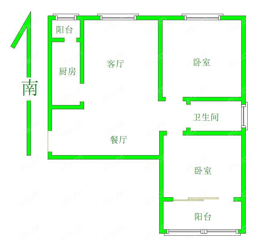 美湖家园 2室2厅 出租