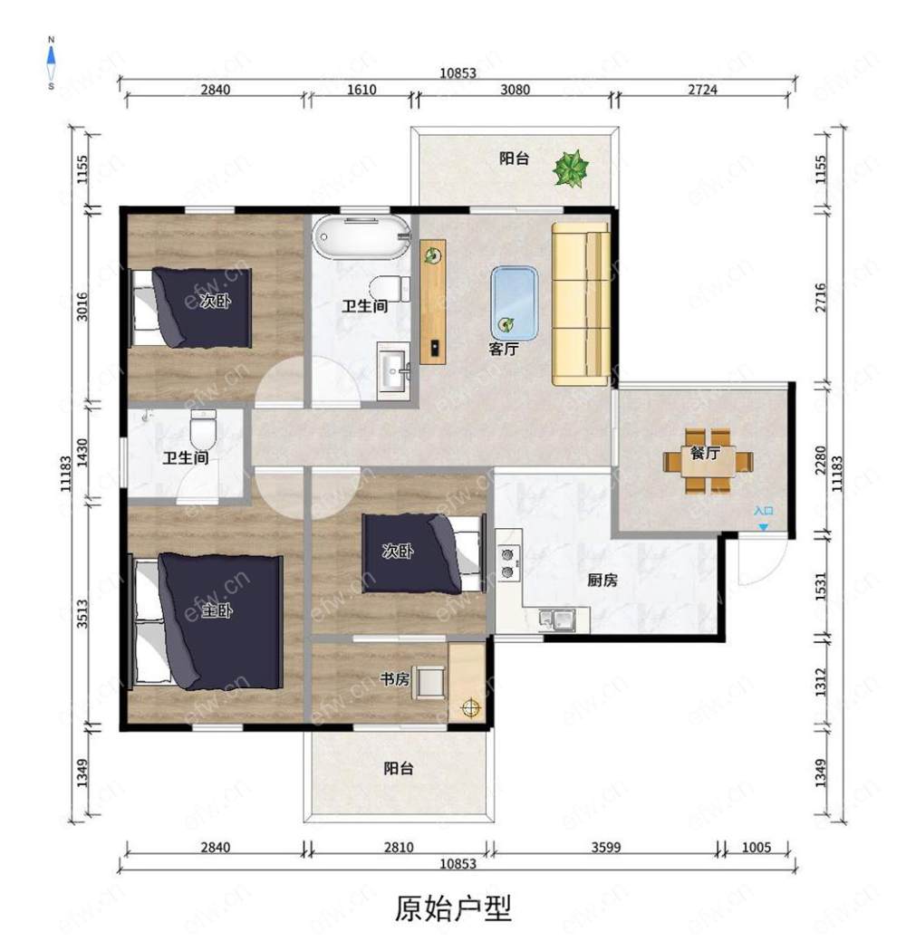 城西花园(西城纪) 3室2厅