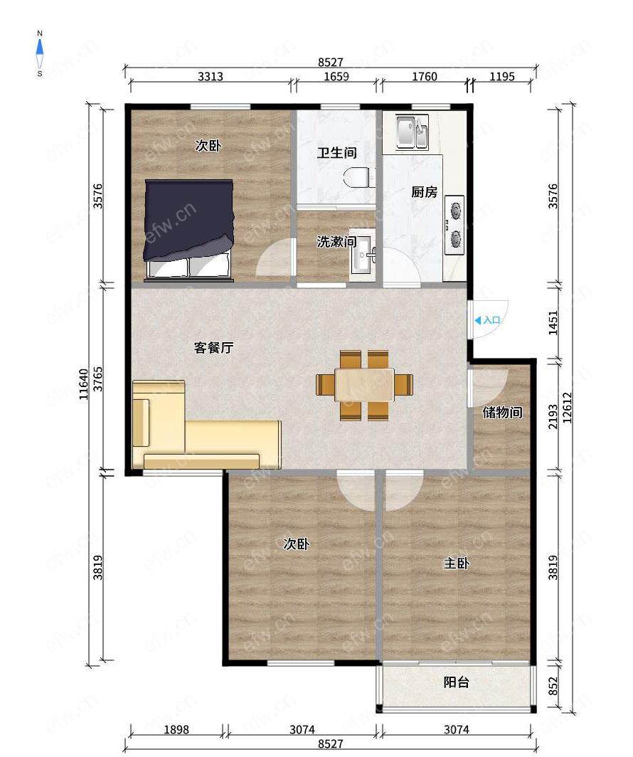新惠苑 3室2厅