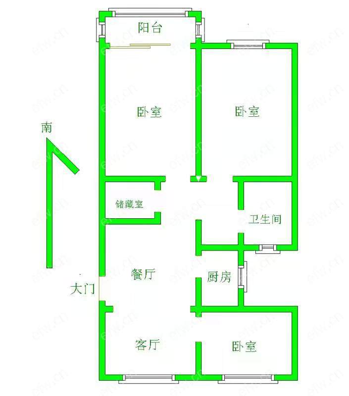 野花园 3室2厅