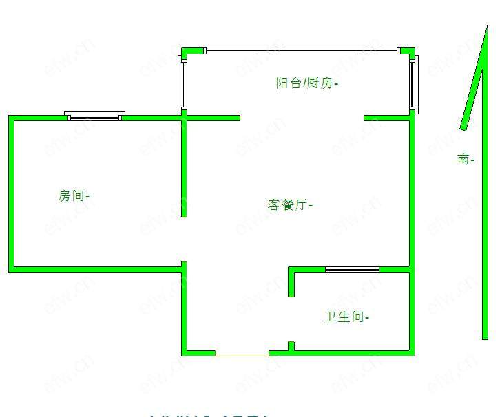 置煤浜 1室1厅