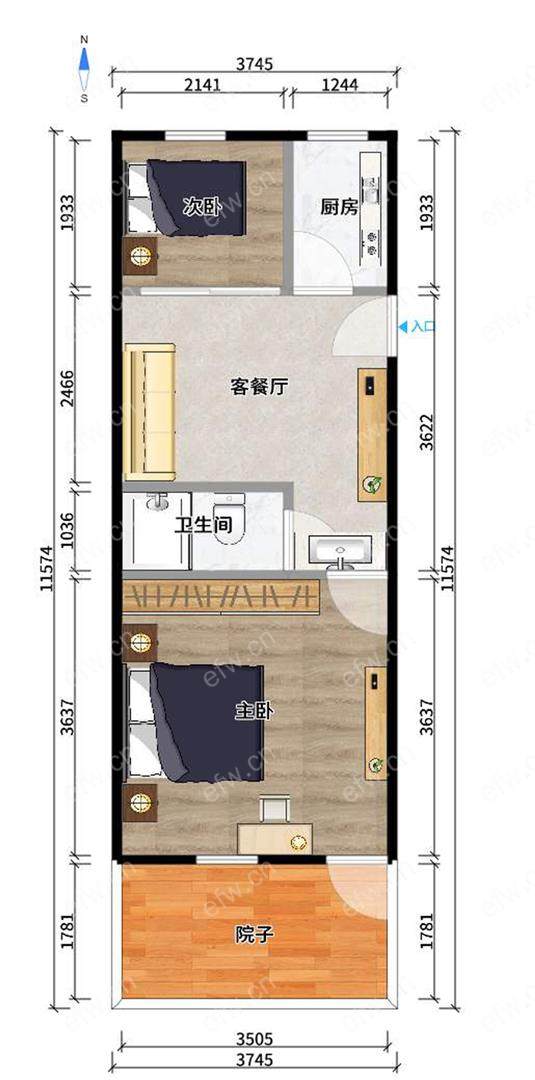槐古一村 2室1厅